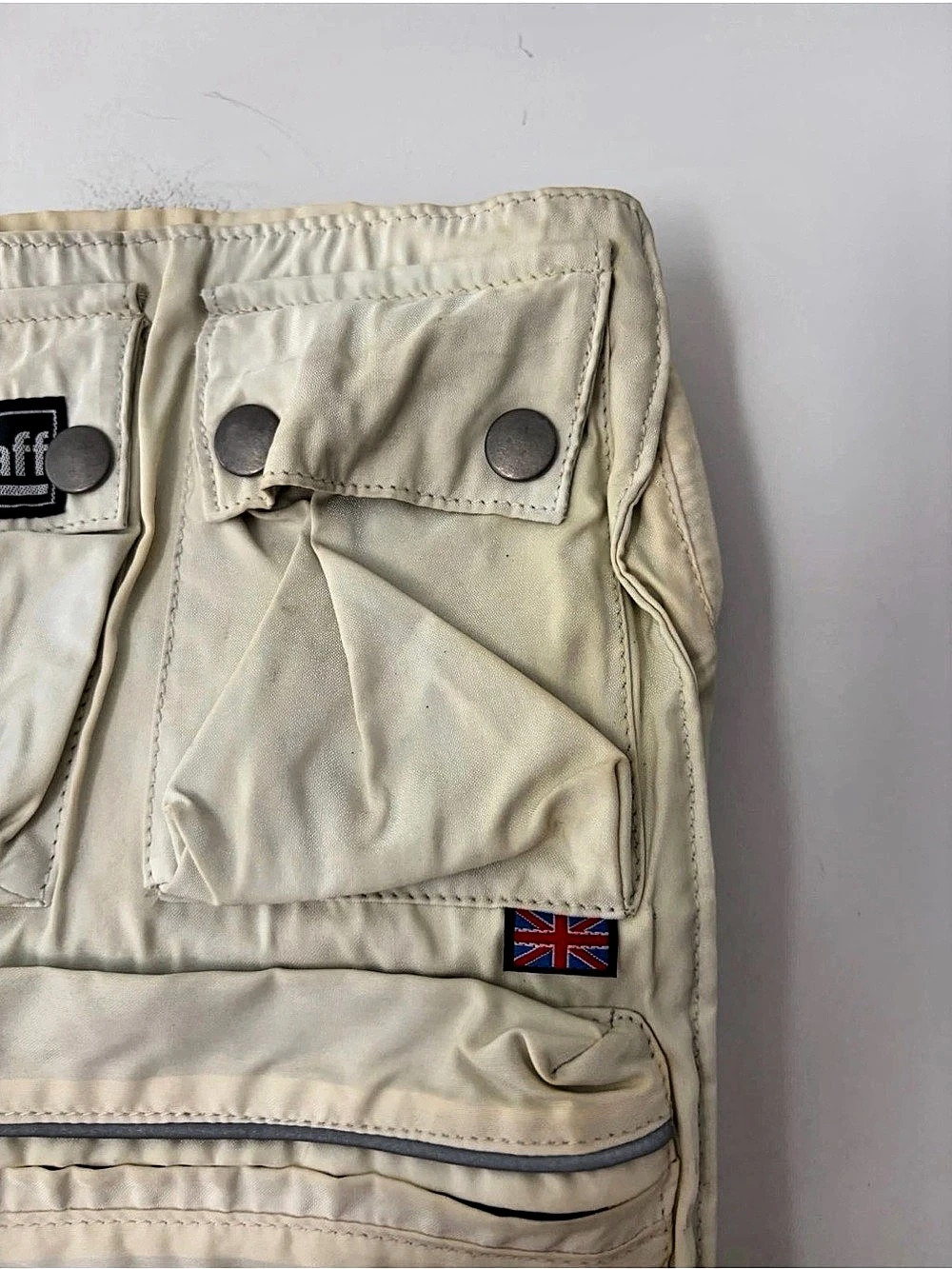Belstaff Cream Utility Backpack - Picture 2 of 9